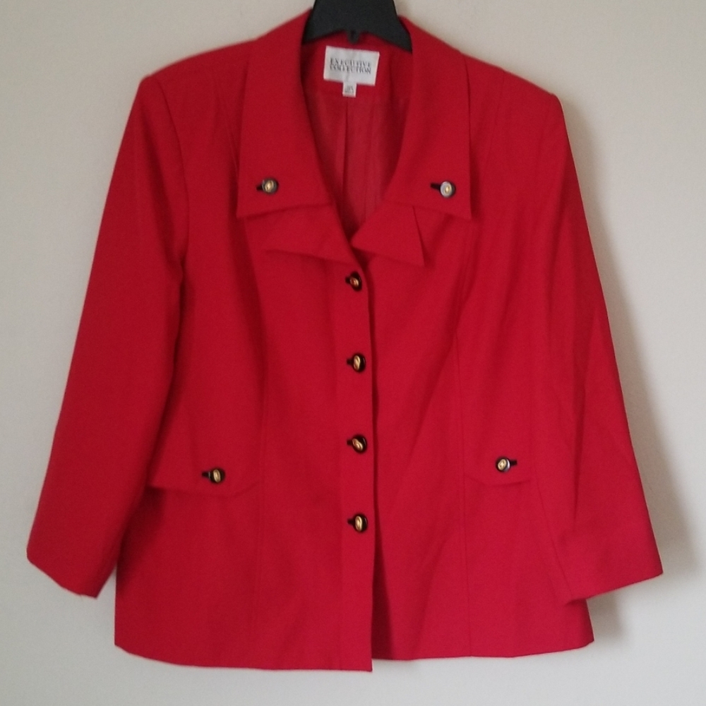 Red Executive Collection Blazer Sz.26W